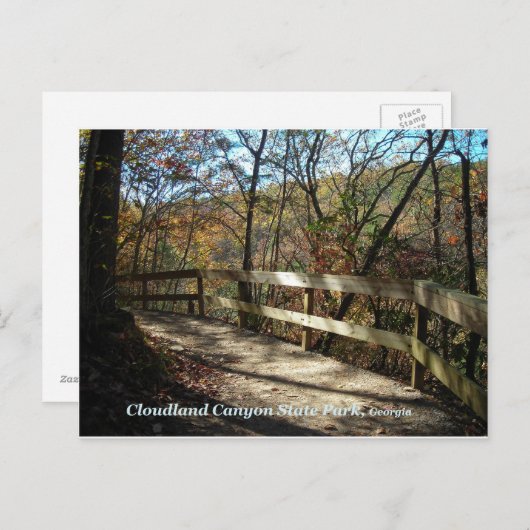 Cloudland Canyon State Park Pathway Postcard Postkarte (Vorne/Hinten)