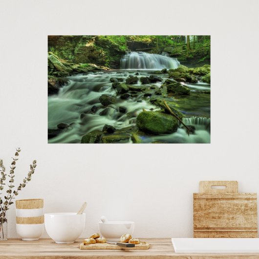 Cloudland Canyon Wasserfall Poster (Küche)