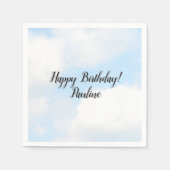 Clouds Alles Gute zum Geburtstag  Serviette (Vorderseite)