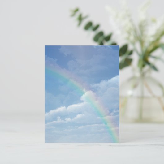 Clouds and Rainbow Postkarte (Stehend Vorderseite)