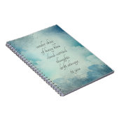 Clouds and Sky Thoughts Whimsical Vintage Style Notizblock (Rechte Seite)