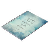 Clouds and Sky Thoughts Whimsical Vintage Style Notizblock (Linke Seite)