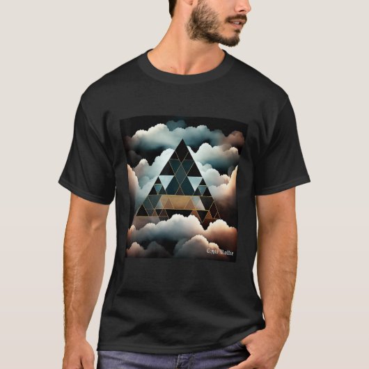 Clouds and Triangles 2 T-Shirt (Vorderseite)