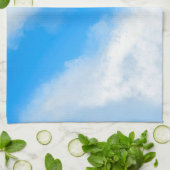 Clouds Apart - Blaues Küchentuch (Gefaltet)