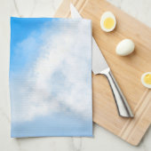 Clouds Apart - Blaues Küchentuch (Viertel Falte)