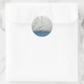 Clouds-Aufkleber Runder Aufkleber (Tasche)