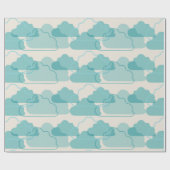 Clouds Baby Duschgeschenk Geschenkpapier (Flach)