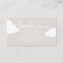 Clouds Baby Shower Books für Babykarte