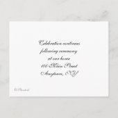 Clouds Blue Christening Einladung (Rückseite)