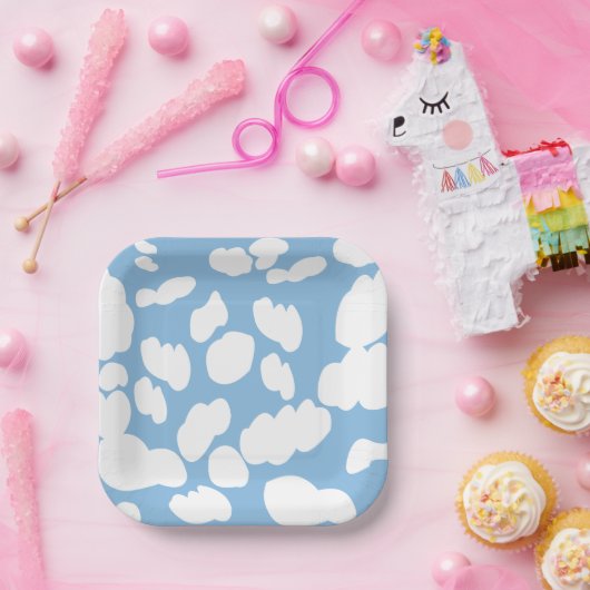 Clouds Blue Sky Clouds Party Pappteller (Party)