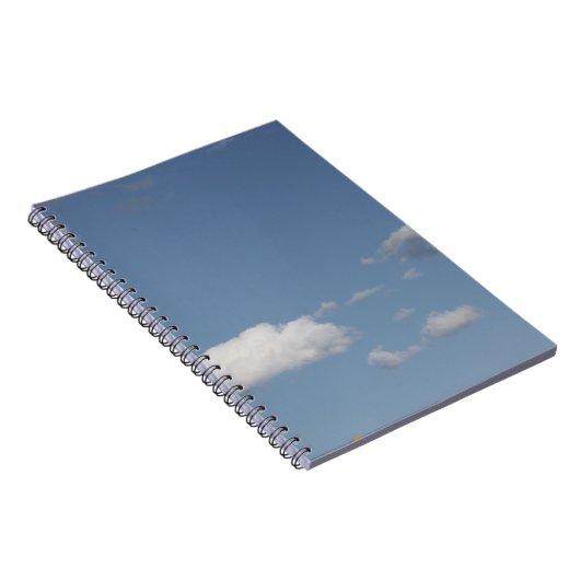 Clouds Blue Sky Notebook Notizblock (Rechte Seite)