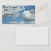 Clouds Business Card Visitenkarte (Vorne/Hinten)