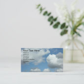Clouds Business Card Visitenkarte (Stehend Vorderseite)