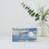 Clouds Business Card Visitenkarte (Stehend Vorderseite)