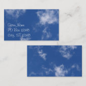 Clouds Business Card Visitenkarte (Vorne/Hinten)