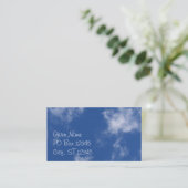 Clouds Business Card Visitenkarte (Stehend Vorderseite)