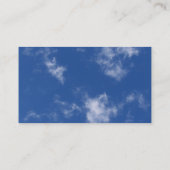 Clouds Business Card Visitenkarte (Rückseite)