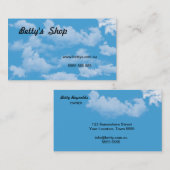 Clouds Business Card Visitenkarte (Vorne/Hinten)