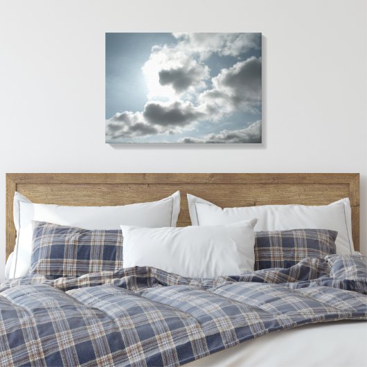 Clouds Canvas Print Leinwanddruck (Insitu (Schlafzimmer))