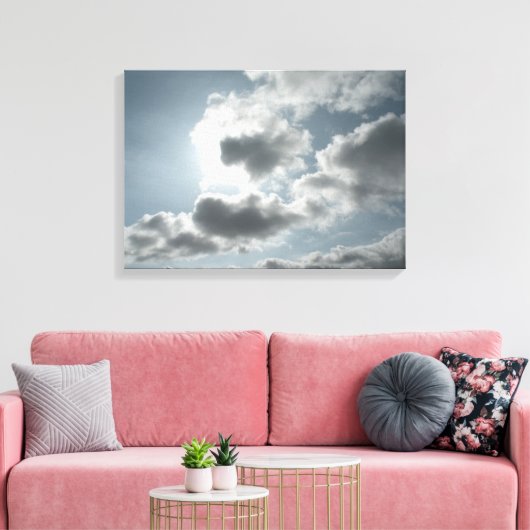 Clouds Canvas Print Leinwanddruck (Insitu (Wohnzimmer))