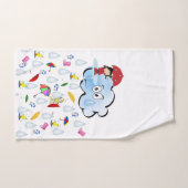 Clouds Ducks Rain Badezimmer Handtuchhalter Set (Handtuch)