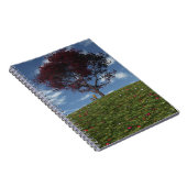 Clouds fahren im Notebook Notizblock (Rechte Seite)