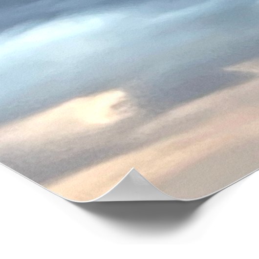 Clouds Foto Poster (Ecke)