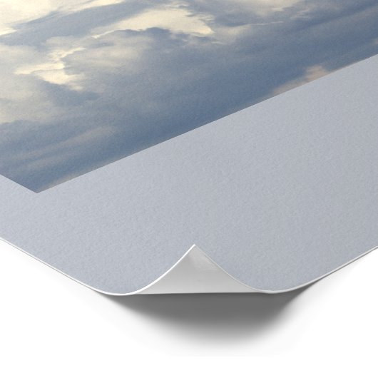 Clouds Foto Poster (Ecke)