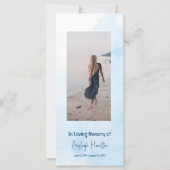 Clouds Foto Prayer Card Sympathiekarte (Vorderseite)