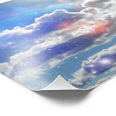 Clouds Foto Print (Ecke)