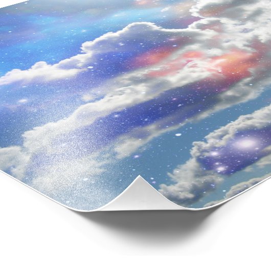 Clouds Foto Print (Ecke)