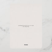 Clouds Gender Neutral Baby Shower Flat Vielen Dank Folieneinladung (Rückseite)