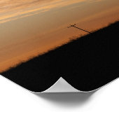 Clouds In An Orange Sky At Sunrise Poster (Ecke)
