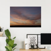 Clouds In An Orange Sky At Sunrise Poster (Heimbüro)