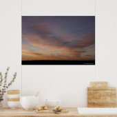 Clouds In An Orange Sky At Sunrise Poster (Küche)
