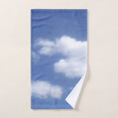 clouds in blue sky towel set (Handtuch)