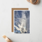 Clouds in January sky - Ducks vision Note Card Mitteilungskarte (Vorderseite/Rückseite Beispiel)
