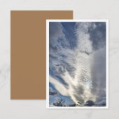 Clouds in January sky - Ducks vision Note Card Mitteilungskarte (Vorne/Hinten)