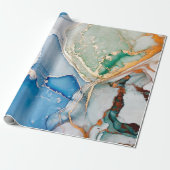 Clouds Macro. Himmelsfarbe und Weiße Farbsteine. T Geschenkpapier (Ungerollt)