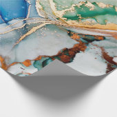 Clouds Macro. Himmelsfarbe und Weiße Farbsteine. T Geschenkpapier (Ecke)