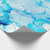 Clouds Macro. Saphirin und Weiß Farbpunkte. Oc Geschenkpapier (Ecke)