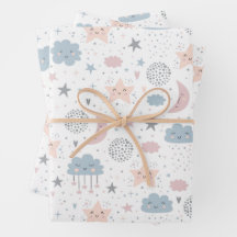 Clouds Moon Starry Sky Baby Dusche Geburtstag