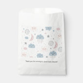 Clouds Moon Starry Sky Baby Dusche Geschenktütchen (Vorderseite)