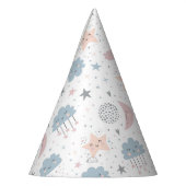 Clouds Moon Starry Sky Baby Dusche Partyhütchen (Links)