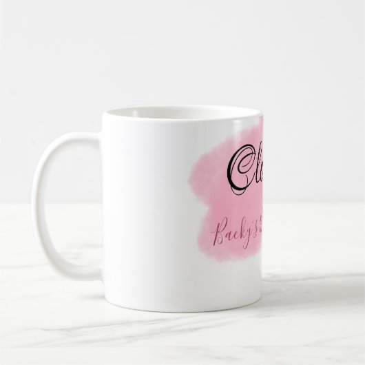 Clouds nine red pastel bridal shower namedate kaffeetasse (Links)