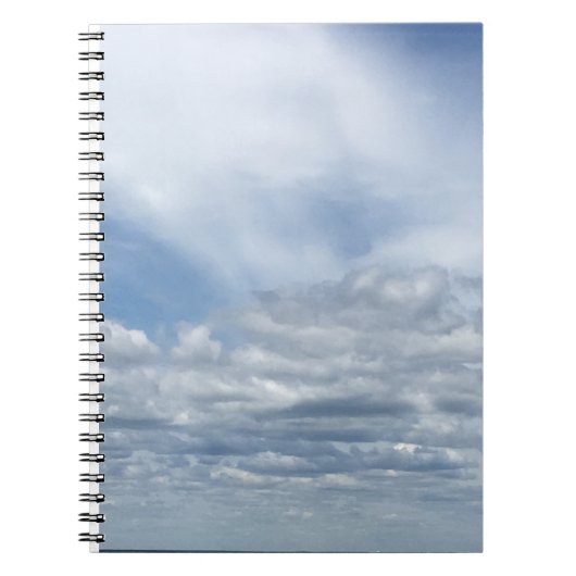 Clouds Old Silver Beach Notizblock (Vorderseite)