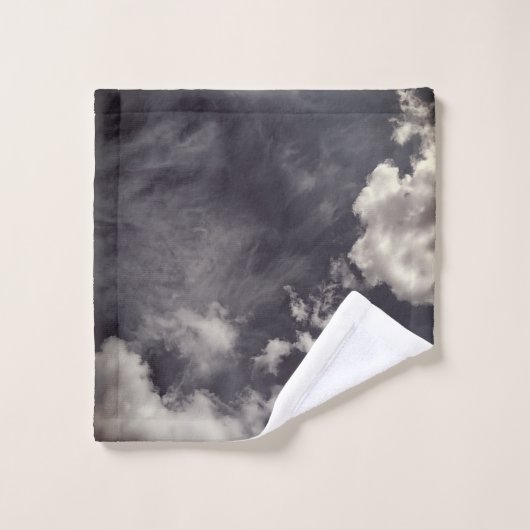 Clouds , on dark blue waschlappen (Waschlappen)