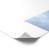 Clouds on the Hills Reflection Photography Poster (Ecke)