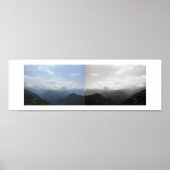 Clouds on the Hills Reflection Photography Poster (Vorne)