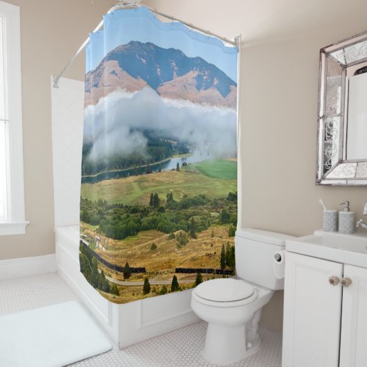 Clouds Over Flathead River Duschvorhang (Beispiel)